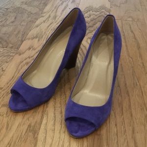 J crew peep toe wedge heel